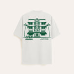 retro hotel printed oversized white t-shirt,  unisex t-shirt, 240gsm, 100% organic cotton