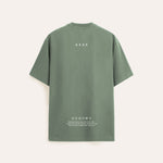 sage green oversized, unisex t-shirt, minimal, 250gsm organic cotton, made to last, sustainable fashion.